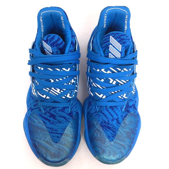 Adidas Harden Vol 4 Bright Blue 2019 Basketball Sneaker Lace up Men\'s 7.5 main image 8